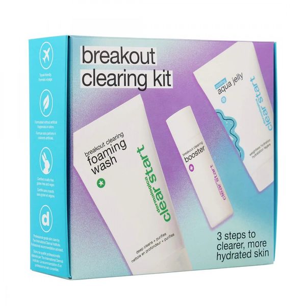 Лечебный набор для очистки и ухода за проблемной кожей Dermalogica Clear Start Breakout Clearing Kit 3618 фото