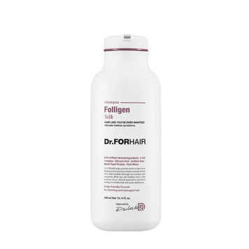 Шампунь для сухих и поврежденных волос Dr.FORHAIR Folligen Silk Shampoo 300мл 4909 фото