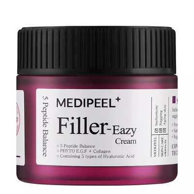 Зміцнювальний крем-філер для обличчя з пептидами та EGF від зморшок Medi Peel Eazy Filler Cream 50 гр 5204 фото