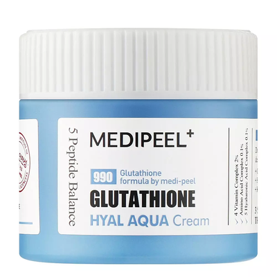 Зволожувальний вітамінний крем-гель для сяйва шкіри Medi Peel Glutathione Hyal Aqua Cream 50 мл 5205 фото