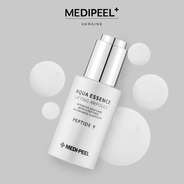 Омолоджувальна сироватка для обличчя з пептидами Medi Peel Peptide 9 Aqua Essence Lifting Ampoule 50 мл 5206 фото