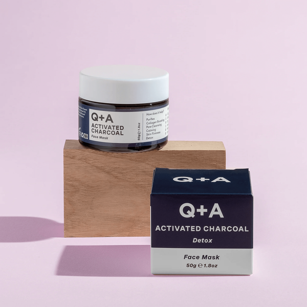 Маска для обличчя "детокс" з активованим вугіллям Q+A Activated Charcoal Face Mask 50г 3217 фото