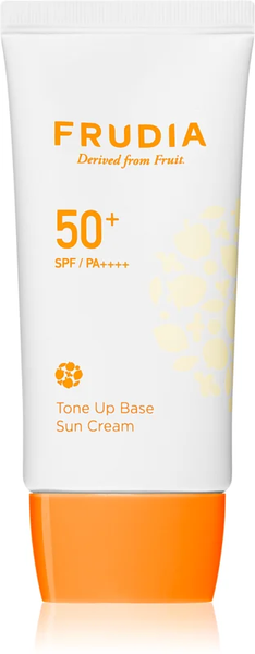 Солнцезащитный крем-основа для лица Frudia Tone Up Base Sun Cream SPF50+ 50г 2702 фото