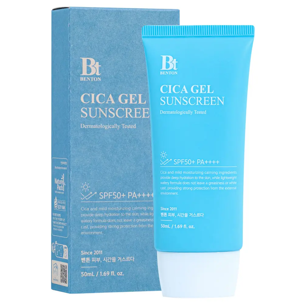 Увлажняющая солнцезащитная крем-сыворотка с центеллой Benton CICA Gel Sunscreen Serum SPF50/PA++++ 50 мл 3312 фото