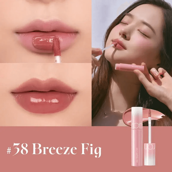 Сочный глянцевый тинт для губ с ореховым оттенком макадамии rom&nd Juicy Lasting Tint 38 Breeze Fig 6147 фото