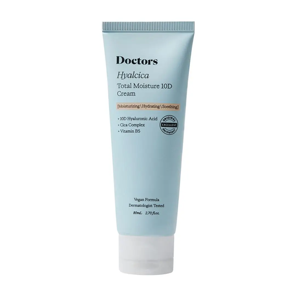 Увлажняющий крем з 10 формами гиалуроновой кислоты и центеллой Doctors Hyalcica Total Moisture 10 D Cream 80 мл 4703 фото