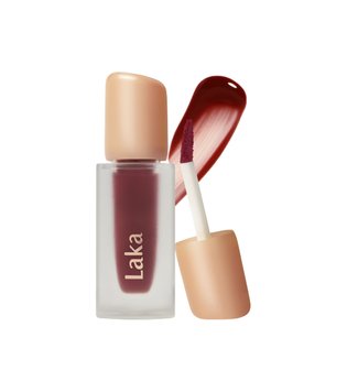 Зволожуючий тінт-блиск для губ LAKA Fruity Glam Tint #120 Caffeine Rose 9805 фото