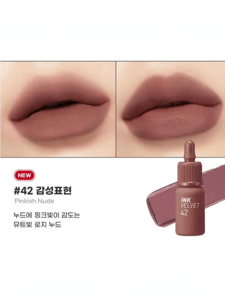 Матовый тинт Peripera Ink Velvet 42 Pinkish Nude 7609 фото