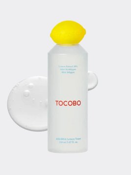 Отшелушивающий тонер с комплексом кислот и экстрактом лимона TOCOBO AHA BHA Lemon Toner 150 мл 6911 фото