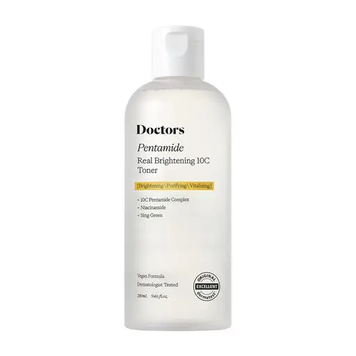 Тонер для освітлення та рівного тону шкіри Doctors Pentamide Real Brightening 10C Toner 280 мл 4706 фото