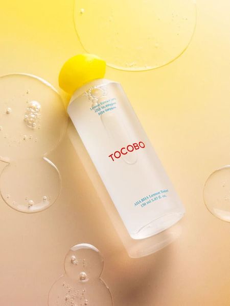 Отшелушивающий тонер с комплексом кислот и экстрактом лимона TOCOBO AHA BHA Lemon Toner 150 мл 6911 фото