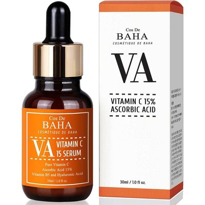 Освітлююча сироватка з вітаміном Cos De Baha Vitamin C 15 Serum 30 мл 3719 фото