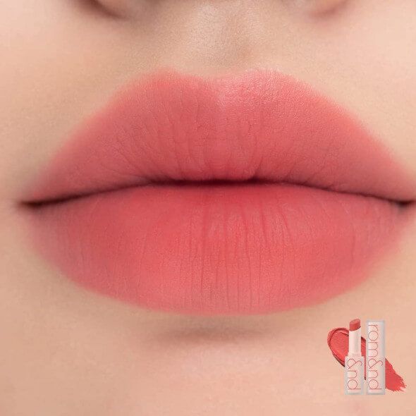 Мягкая кремовая помада в теплом нюдовом оттенке Rom&nd Zero Matte Lipstick 08 Adorable 6138 фото