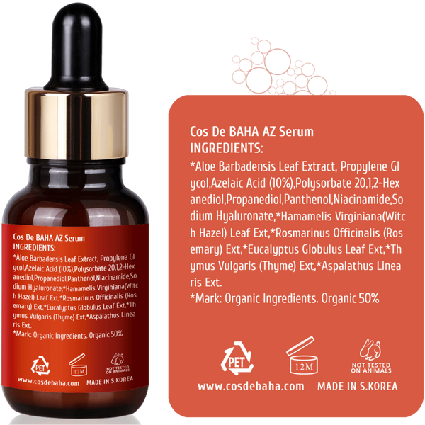 Сыворотка с азелаиновой кислотой Cos De Baha Azelaic Acid 10% Serum 30 мл 3721 фото