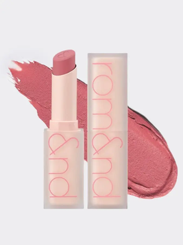 Мягкая кремовая помада в холодном нюдовом оттенке rom&nd Zero Matte Lipstick 10 Pink Sand 6139 фото