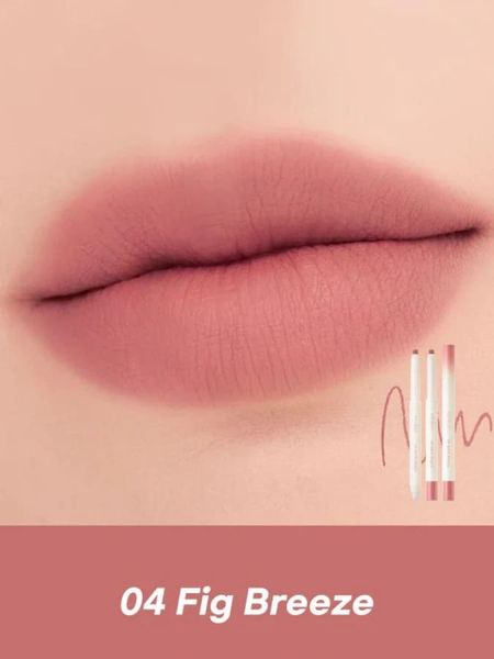 Матовий олівець для губ у відтінку інжиру rom&nd Lip Mate Pencil 04 Fig Breeze 6141 фото