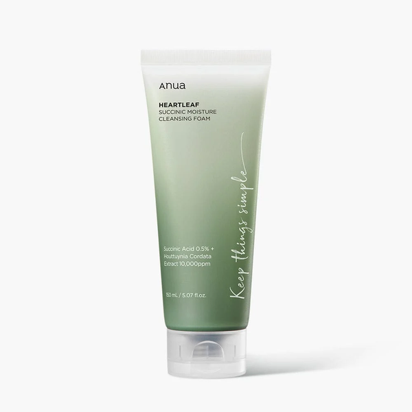 Заспокійлива пінка для вмивання Anua Heartleaf Succinic Moisture Cleansing Foam 150 мл 4807 фото