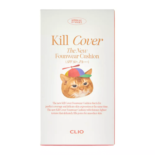 [Уцінка] Тональний кушон + поповнення CLIO - Koshort in Seoul Limited - Kill Cover - The New Founwear Cushion SPF50+/PA+++ - 2 Lingerie copy_5801 фото