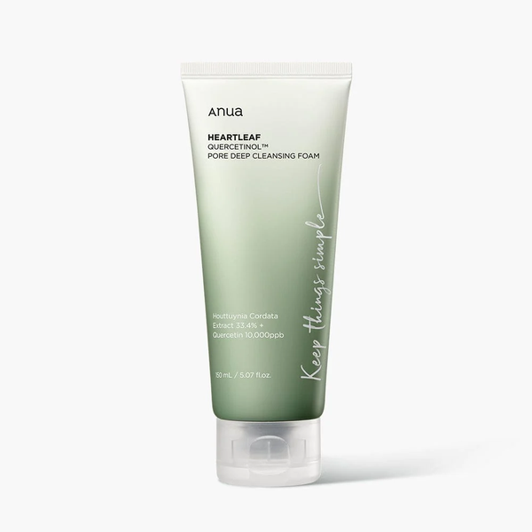 Глубоко очищающая пенка для умывания лица Anua Heartleaf Quercetinol Pore Deep Cleansing Foam 150 мл 4808 фото