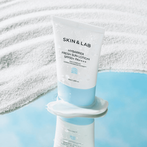 Зволожуючий сонцезахисний крем із гіалуроновою кислотою SKIN&LAB Hybarrier Fresh Sun Lotion SFP50+ PA++++ 50 мл 4121 фото