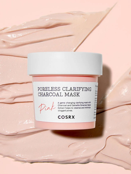 Очищувальна маска з вугіллям та каоліном Cosrx Poreless Clarifying Charcoal Mask Pink 110 мл 5705 фото