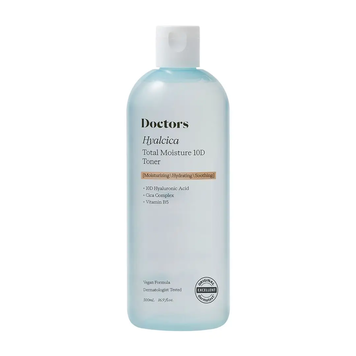 Увлажняющий тонер с 10 формами гиалуроновой кислоты и центеллой Doctors Hyalcica Total Moisture 10 D Toner, 500 мл 4710 фото