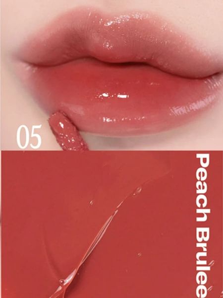 Сияющий бальзам-тинт для губ ALTERNATIVE STEREO Lip Potion Balmy Rose No.5 Peach Brulee 8506 фото