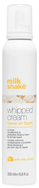 Незмивна кондиціонуюча крем-піна для всіх типів волосся milk_shake leave-in treatments whipped cream 200 мл 7805 фото