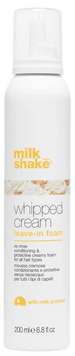 Незмивна кондиціонуюча крем-піна для всіх типів волосся milk_shake leave-in treatments whipped cream 200 мл 7805 фото