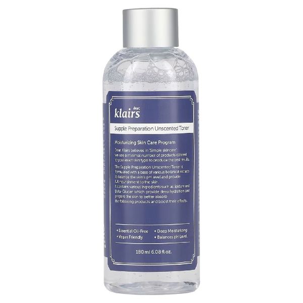 Зволожуючий тонік без ароматизатора DEAR, KLAIRS Supple Preparation Unscented Toner 180 мл 3521 фото