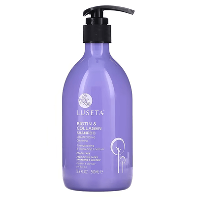 Шампунь для тонкого і сухого волосся Luseta Biotin & Collagen Shampoo з біотином і колагеном, 500 мл 1602 фото