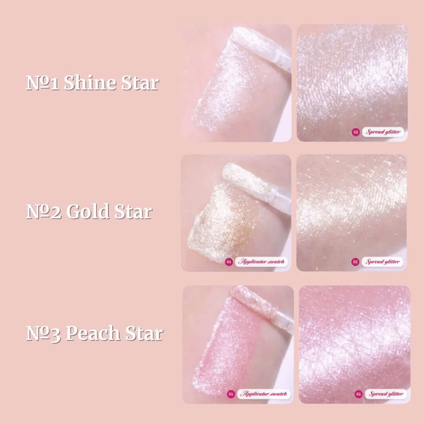 Рідкий хайлайтер A By UNLEASHIA Moonlight Liquid Glitter 2 Gold Star 5462 фото Рідкий хайлайтер A By UNLEASHIA Moonlight Liquid Glitter 2 Gold Star 5462 фото