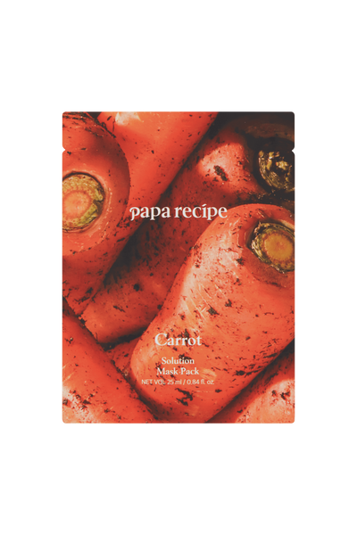 Тканинна маска з екстрактом моркви Papa Recipe Carrot Solution Mask Sheet 25 мл 03082 фото