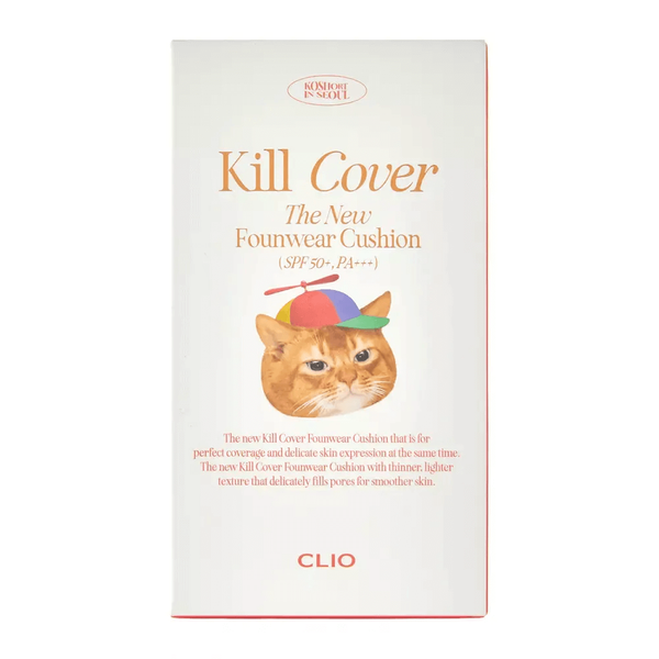 [Уцінка] Тональний кушон + поповнення CLIO - Koshort in Seoul Limited - Kill Cover - The New Founwear Cushion SPF50+/PA+++ - 2 Lingerie 5819 фото