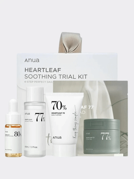 Набор миниатюр для ухода за кожей с экстрактом хауттюйнии ANUA Heartleaf Soothing Trial Kit 4837 фото