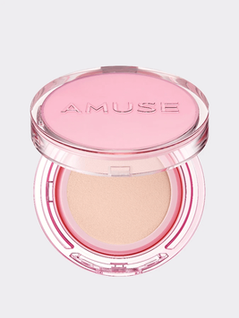 Тональный кушон с сияющим финишем AMUSE Dew Power Vegan Cushion SPF 50+ PA++++ 01 Pure 8101 фото