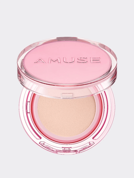 Тональный кушон с сияющим финишем AMUSE Dew Power Vegan Cushion SPF 50+ PA++++ 01 Pure 8101 фото