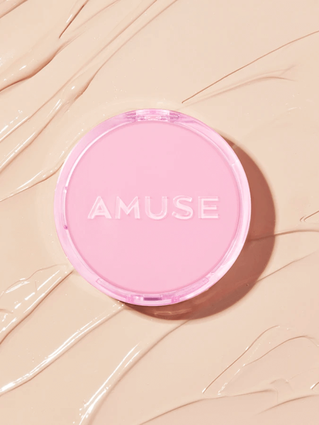 Тональный кушон с сияющим финишем AMUSE Dew Power Vegan Cushion SPF 50+ PA++++ 01 Pure 8101 фото