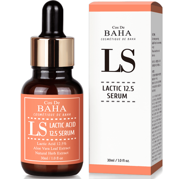 Сыворотка-пилинг для лица с молочной кислотой COS DE BAHA Lactic Acid 12.5% Serum 30 мл 3731 фото