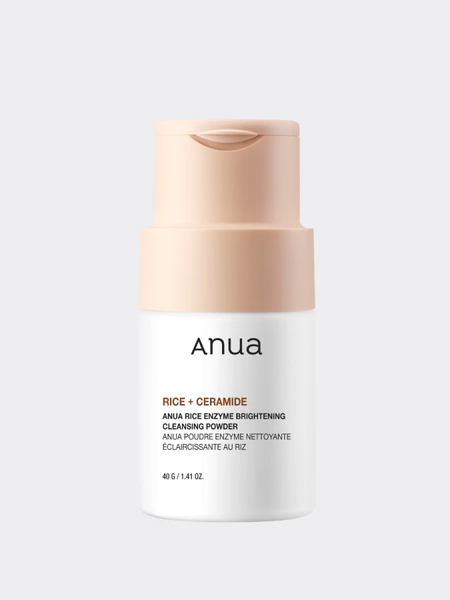 Пом'якшуюча ензимна пудра з рисовим екстрактом ANUA Rice Enzyme Brightening Cleansing Powder 40 г 4831 фото