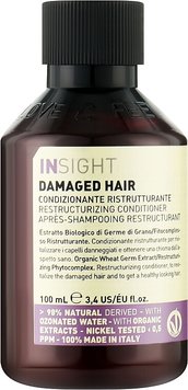 Кондиціонер для відновлення пошкодженого волосся Insight Restructurizing Conditioner 100 мл 7709 фото