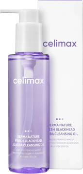 Гідрофільна олія з олією жожоба Celimax Derma Nature Fresh Blackhead Jojoba Cleansing Oil 150 мл 7201 фото