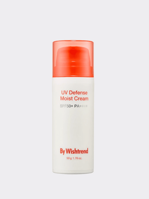 Зволожуючий сонцезахисний крем із рослинними екстрактами By Wishtrend UV Defense Moist Cream SPF50+ PA++++ 50 г 3537 фото