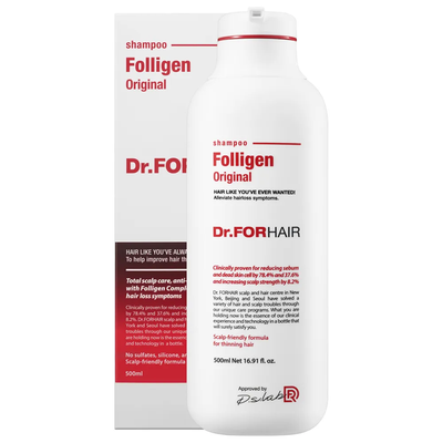 Шампунь проти випадіння волосся Dr.FORHAIR Folligen Shampoo 500мл 4903 фото